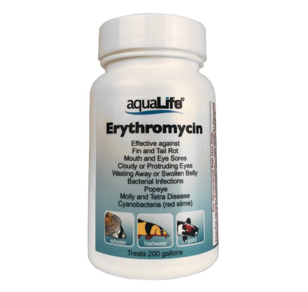 AquaLife Erythromycin, Treats 200 Gallons