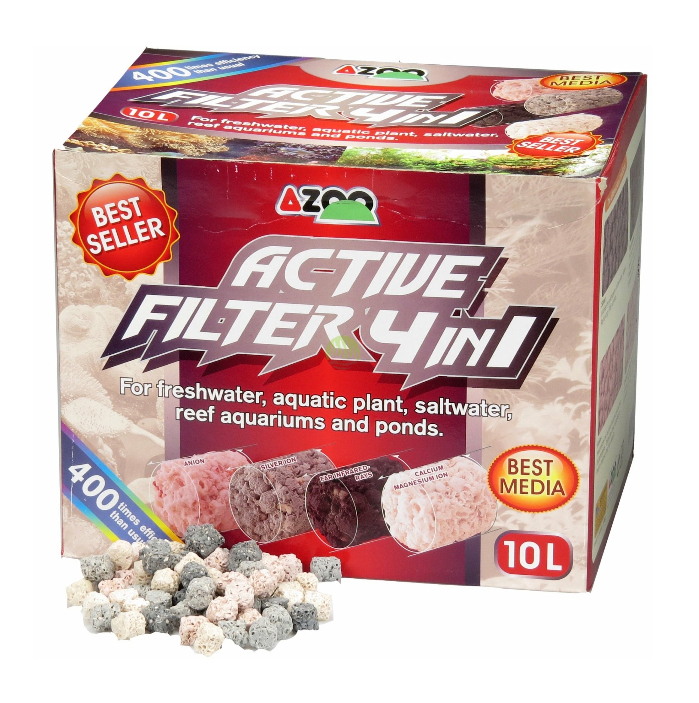 AZOO Active 4 in 1 Filtration Media, 10L