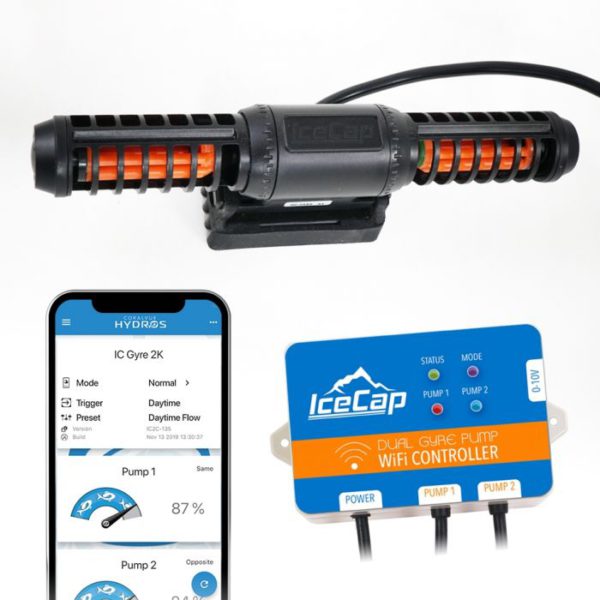 Icecap Gyre 2K Flow Pump with Dual Pump WiFi Controller